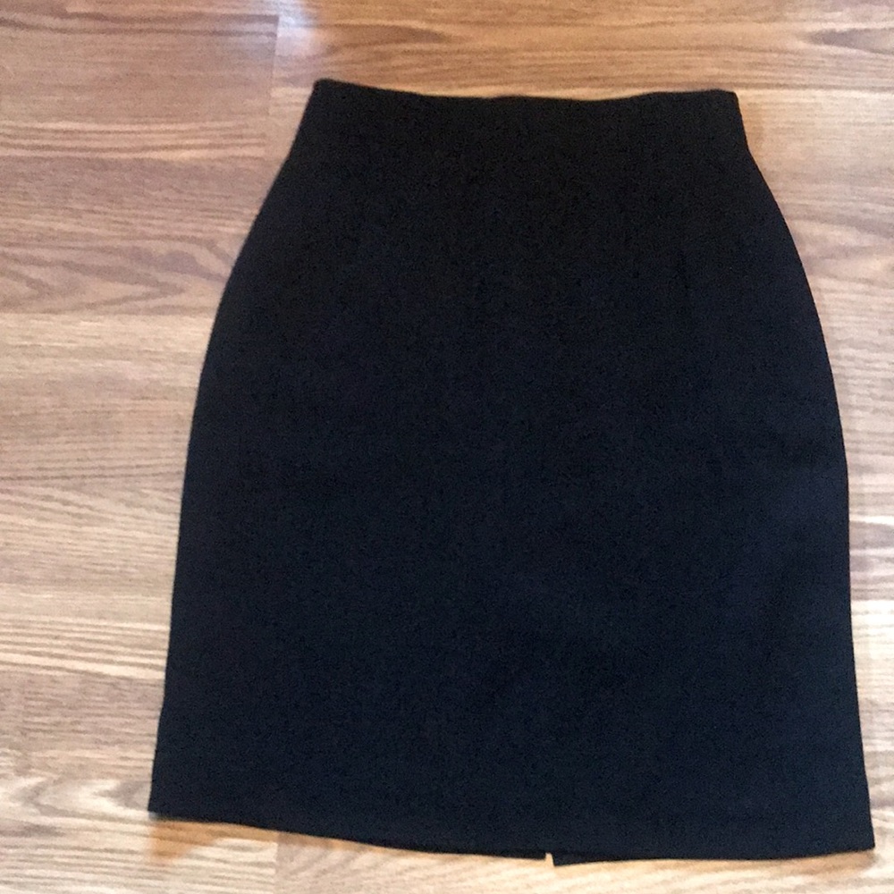 Ann Taylor Black High-waist Skirt